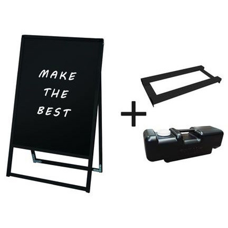 BVASKBB-600X900K-3SET ブラックバリウススタンド看板 ブラックボード 常磐精工 片面タイプ