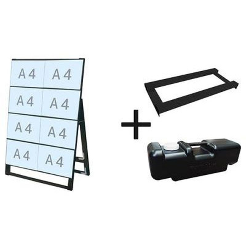 BCCSK-A4Y8K-3SET ブラックカードケーススタンド看板 片面 ウエイトアーム・水タンクセット 常磐精工 規格A4 質量5.3kg 奥行395mm  BCCSK-A4Y8K-3SET 25,485円