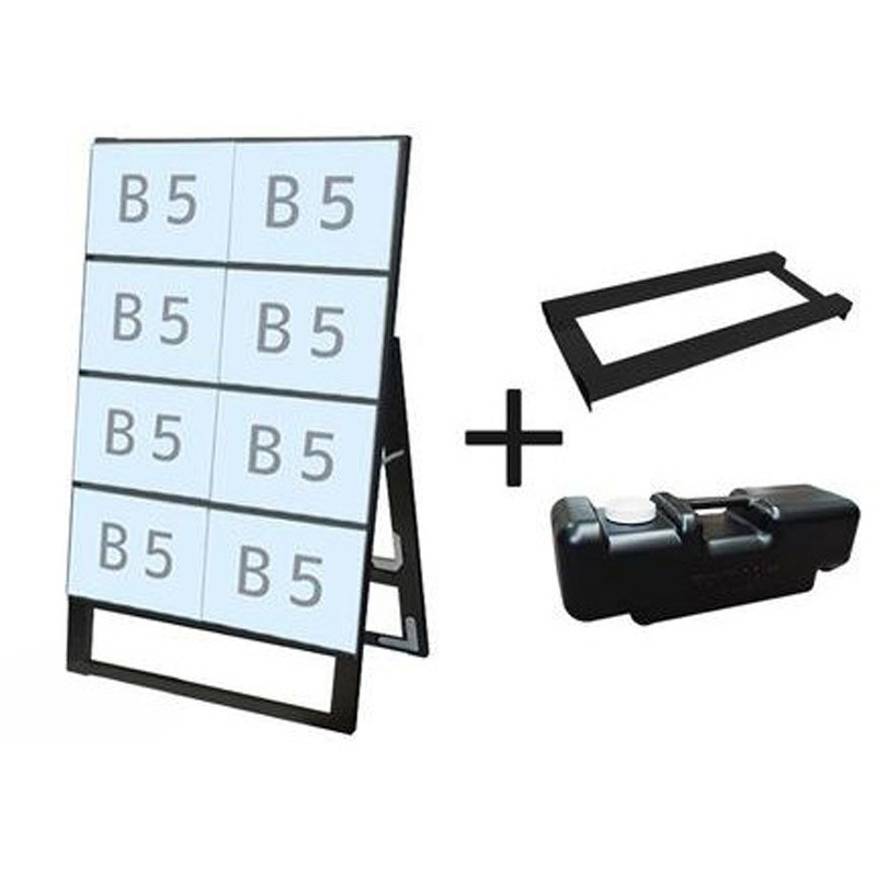BCCSK-B5Y8K-3SET ブラックカードケーススタンド看板 片面 ウエイトアーム・水タンクセット 常磐精工 規格B5 質量4.7kg 奥行340mm  BCCSK-B5Y8K-3SET 20,146円