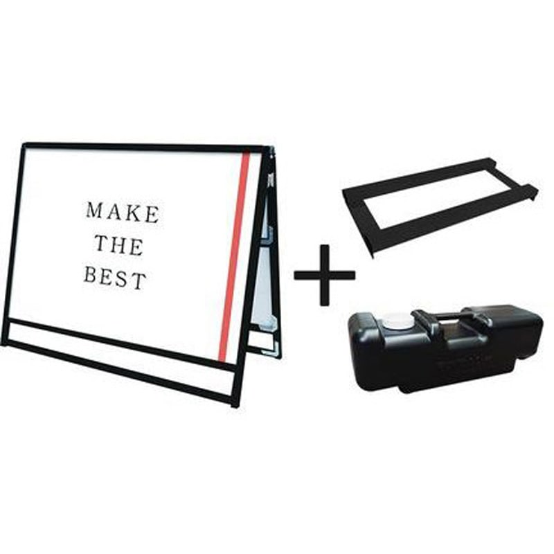 BVASKAC-A0YLR-3SET ブラックバリウススタンド看板 アクリル A0横ロウ両面 ウエイトアーム・水タンクセット 1台 常磐精工 【通販モノタロウ】