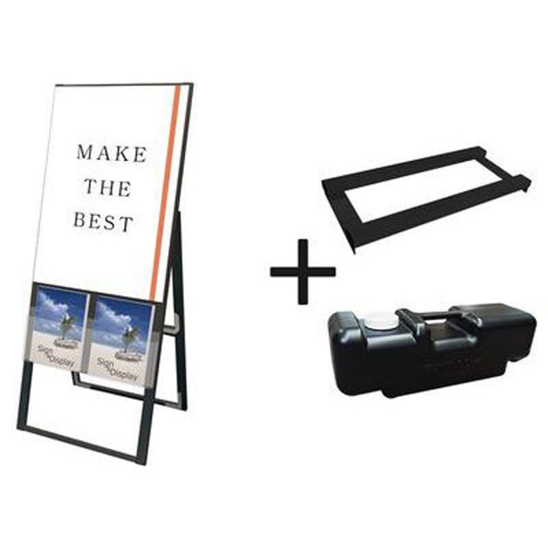 BKCSKU-A1K-3SET ブラックカタログケーススタンド看板 Uタイプ 常磐精工 サイズA1  BKCSKU-A1K-3SET