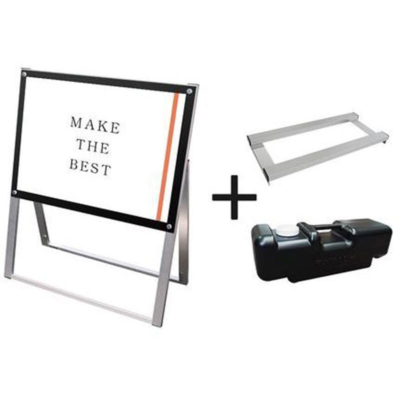 PSSK-B2YKB-3SET ポスター用スタンド看板 B2横片面ブラック ウエイトアーム・水タンクセット 1台 常磐精工 【通販モノタロウ】