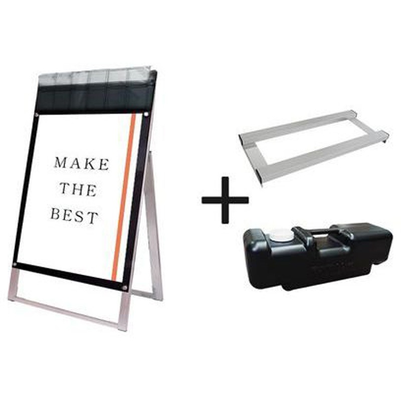 PSSKMNP-B1KB-G-3SET ポスター用スタンド看板マグネジ パンフレットケース付 常磐精工 ブラック色 片面(屋外用)タイプ サイズB1  PSSKMNP-B1KB-G-3SET 36,387円