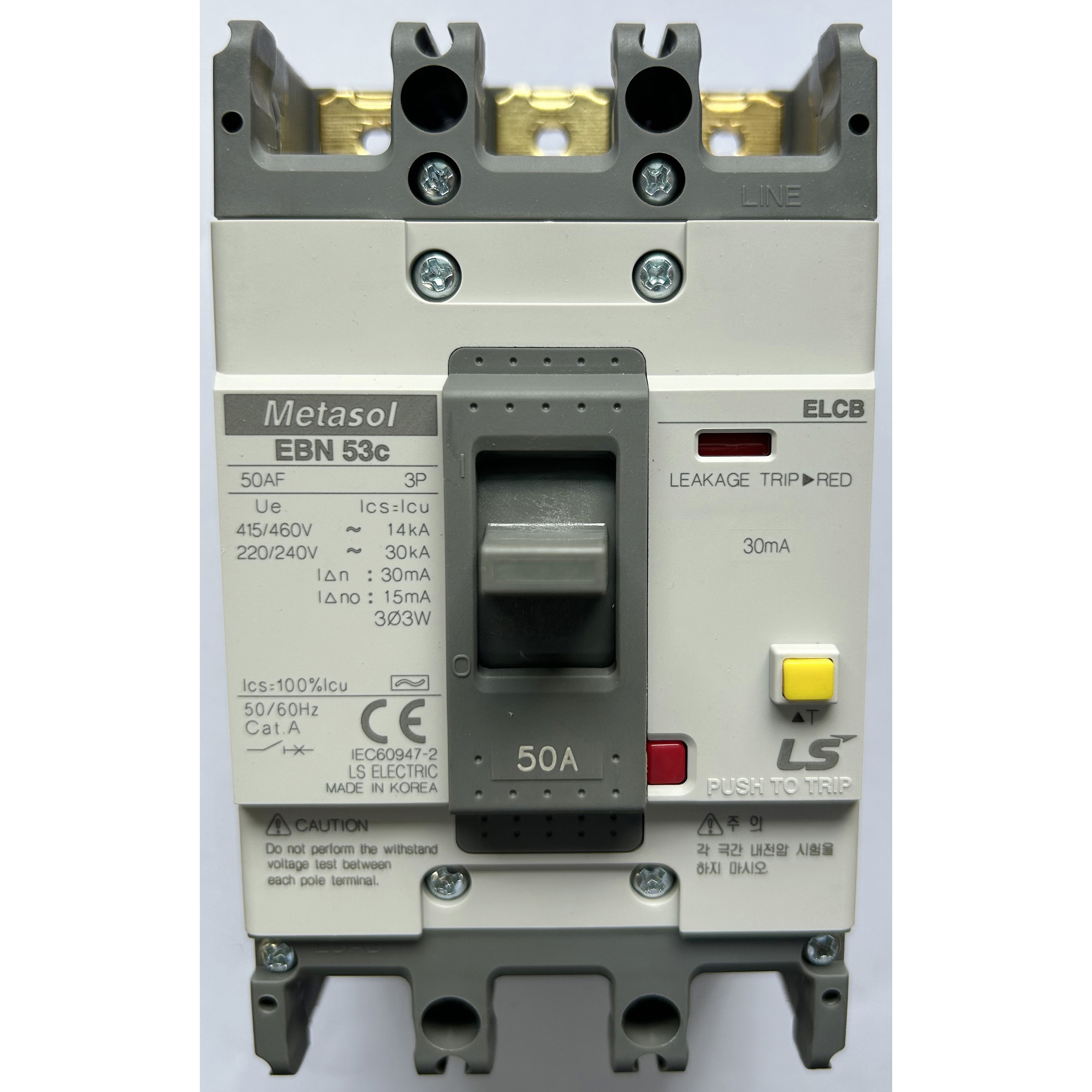 EBN53C 50A 30mA 漏電遮断器 1個 LS ELECTRIC(旧 LS産電) 【通販