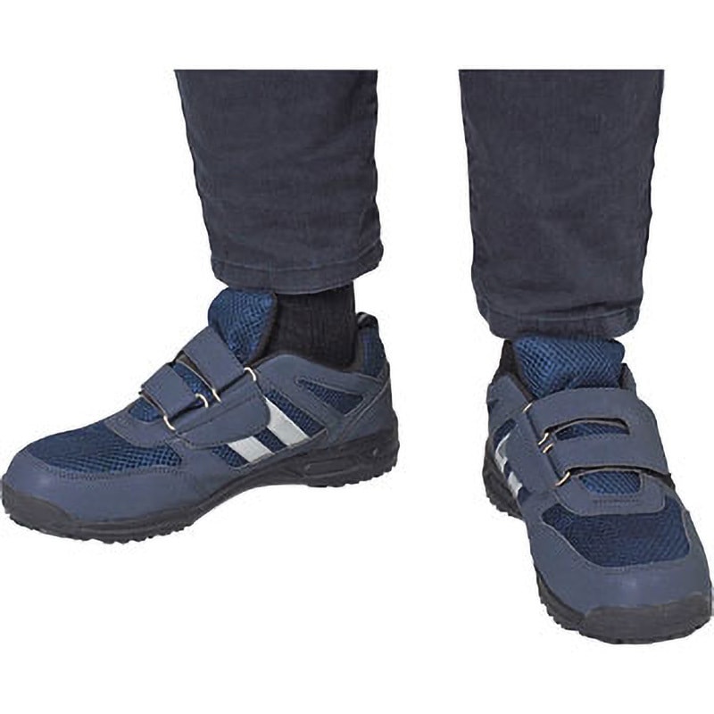 ぉぇ セイフティシューズ 面ファスナー モノタロウ スニーカー マジック