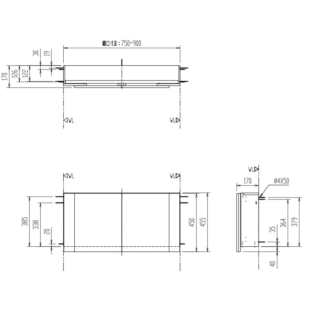 TSF-406S/JP アッパーキャビネット(奥行170mm) 1台 INAX(LIXIL