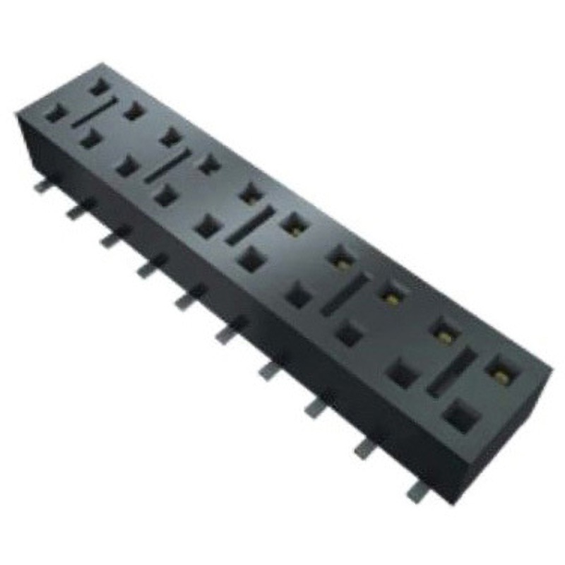 HLE-104-02-L-DV-PE 基板接続用ソケット 8 極 2.54mm 2 列 スルーホール 1セット 56個入 1セット(56個) SAMTEC 【通販モノタロウ】