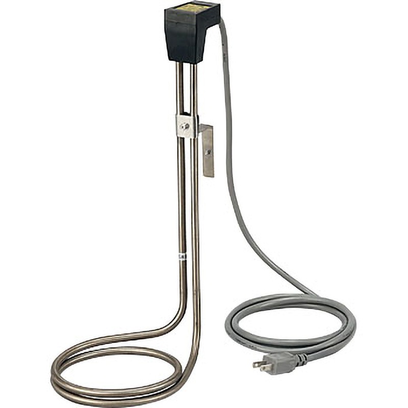 LYPAT105 チタン製投込みパイプヒーター L字型タイプ 1台 アズワン 【通販モノタロウ】