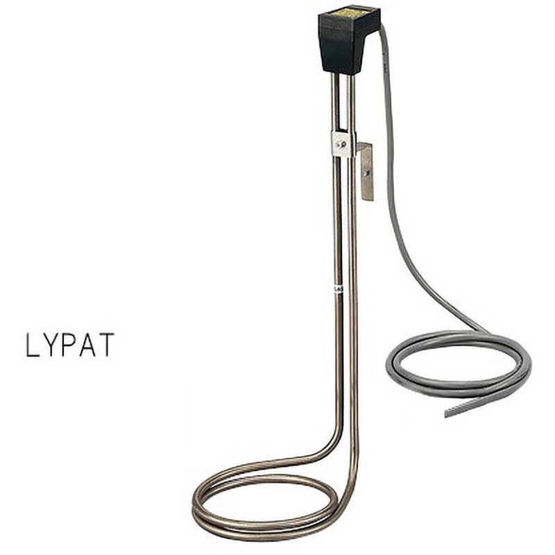 LYPAT220 チタン製投込みパイプヒーター L字型タイプ 1台 アズワン 【通販モノタロウ】
