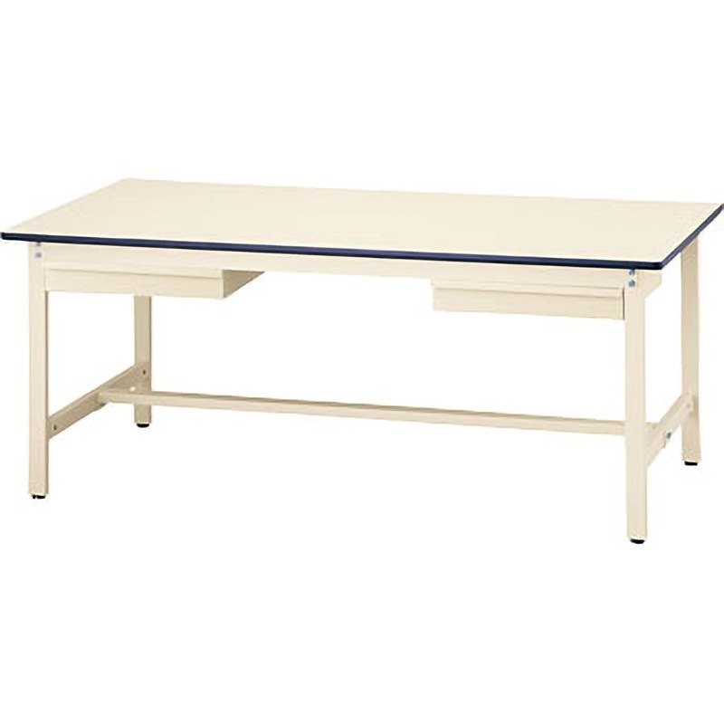 SWRN2-1875-II ワークテーブル 引出し付き 東洋事務器工業 リノリューム製天板 引出し2個 間口1800mm奥行750mm高さ740mm  SWRN2-1875-II