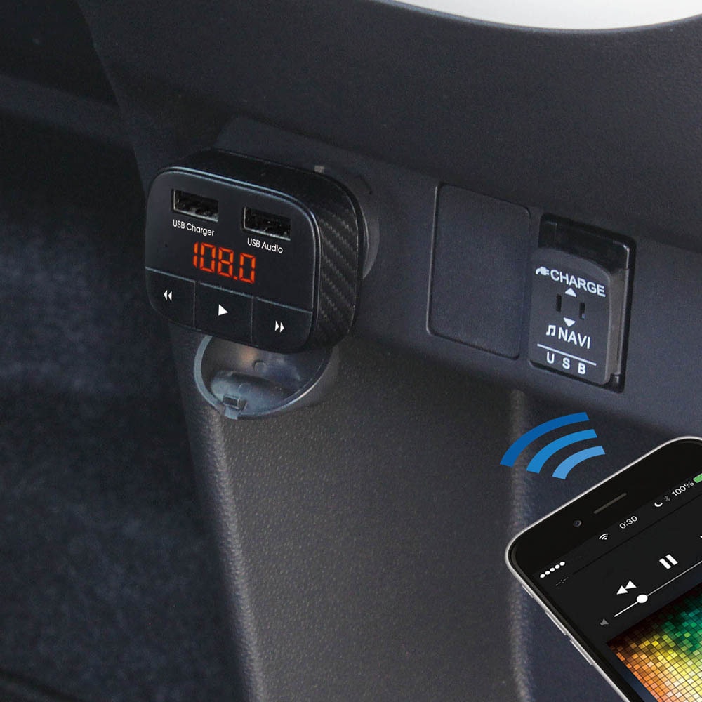 Tp 219 Bluetooth Fmトランスミッター 4in1 Compact 槌屋ヤック 接続端子 Usb Tp 219 通販モノタロウ