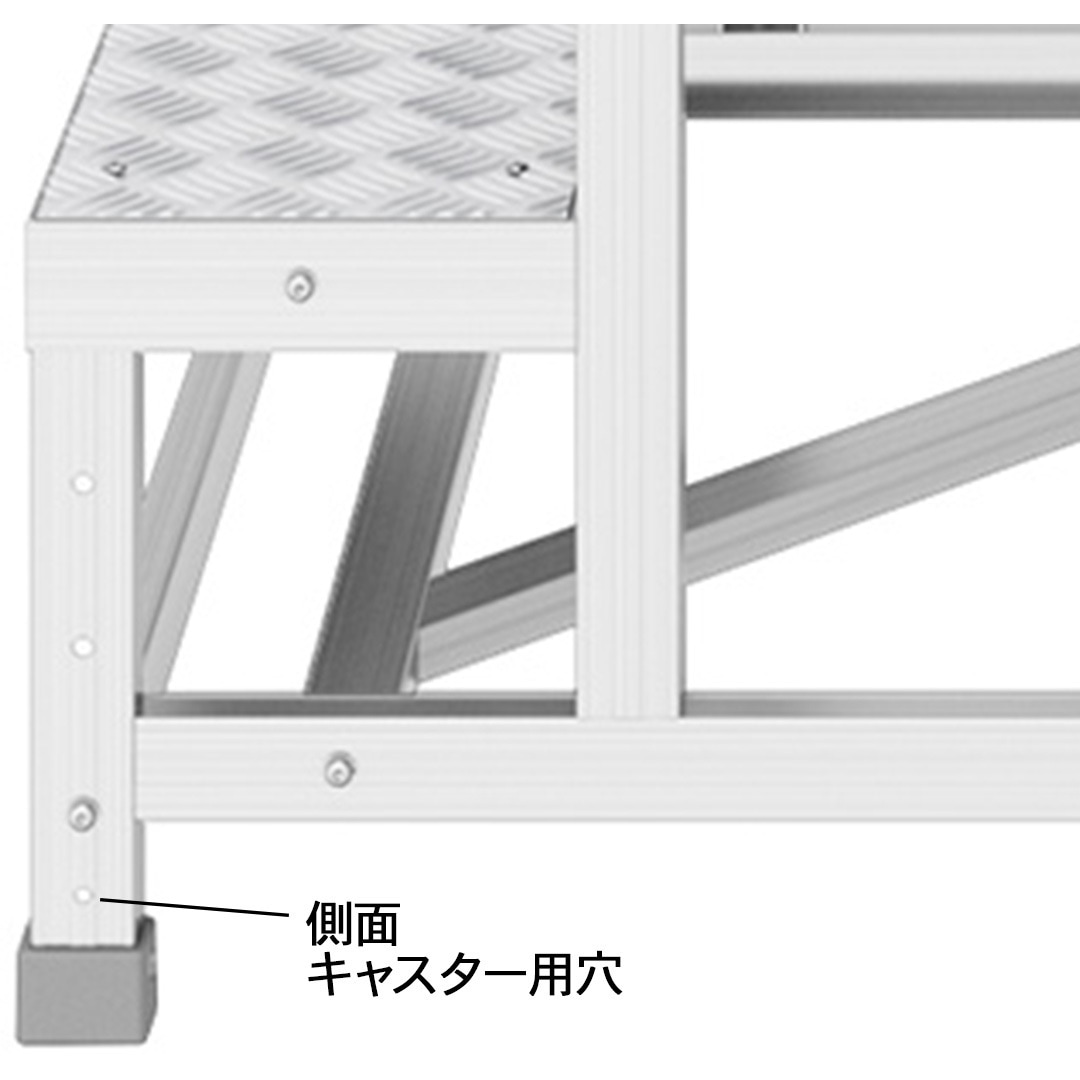 DBS3-849a 組立作業台 ライトステップ 縞板タイプ DBS-a 長谷川工業 天