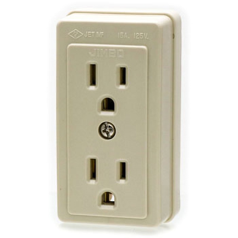 JE-55G 露出形接地ダブルコンセント 神保電器 15A 125V - 【通販