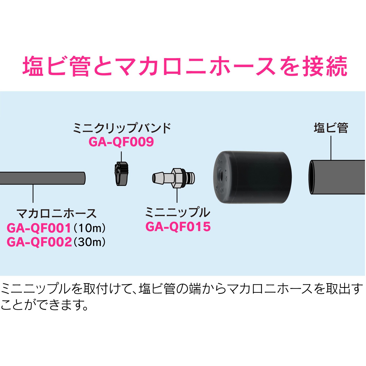 Ga Qf014 これエエやん 取出しキャップ 塩ビ管用 マカロニホース用 1個 Gaona ガオナ 通販サイトmonotaro