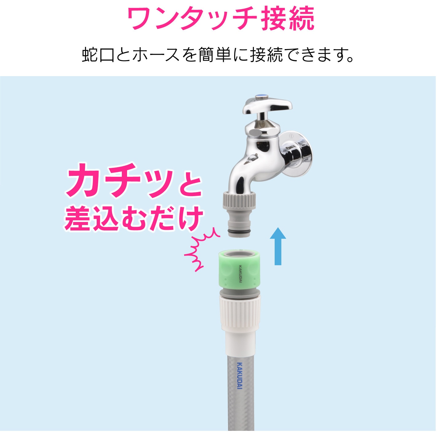 GA-QA045 これエエやん ネジ口金 ワンタッチ接続用 1個 GAONA(ガオナ