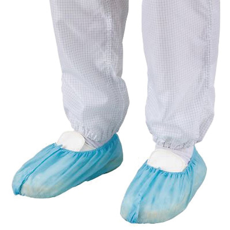 SN-607 ディスポ滑り止め付靴カバー 不織布製 SN-607シリーズ アズワン 全長400×170mm 1箱(100枚)