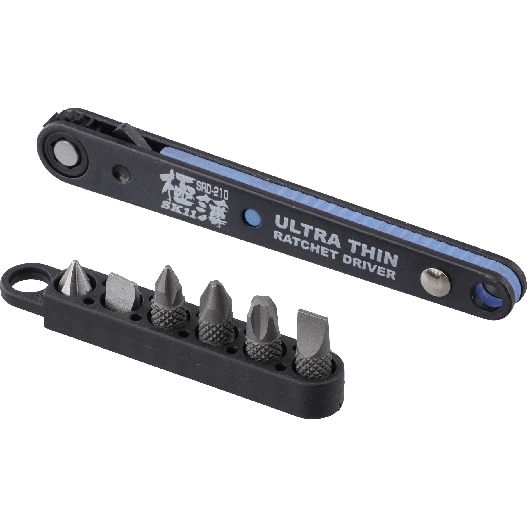 ドライバー SRD-210 極薄ラチェットドライバー SK11 回転切替レバー付仕様