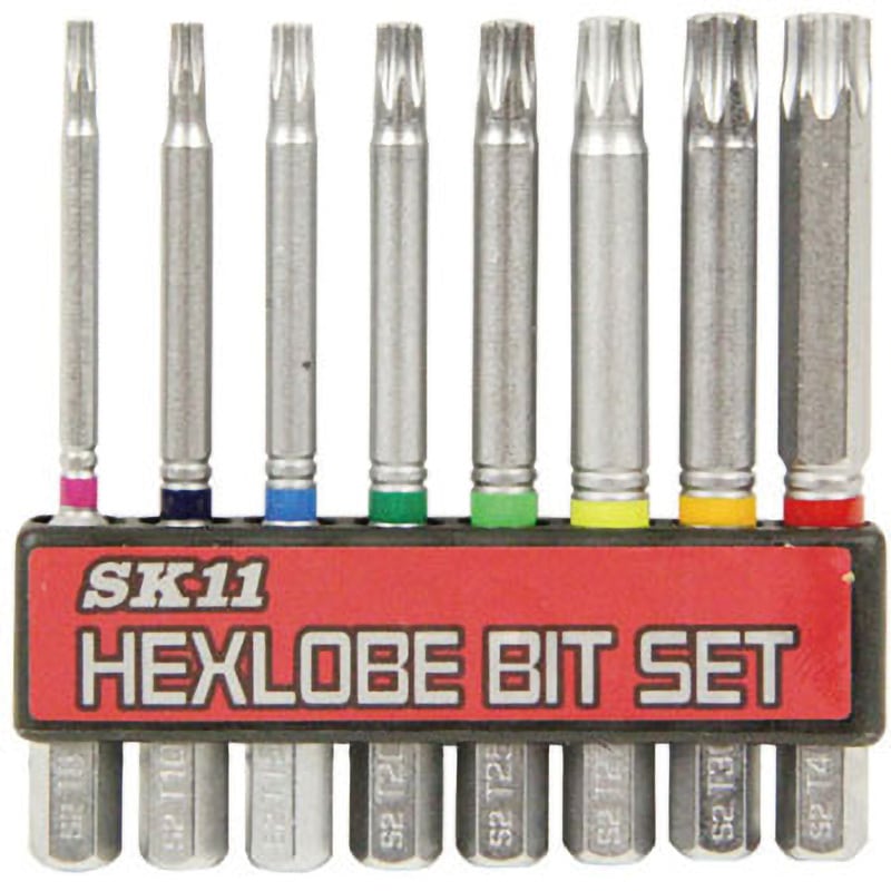 BS-22N 8ホンクミ トルクスネジ用ビットセット SK11 片頭 いじり止め穴
