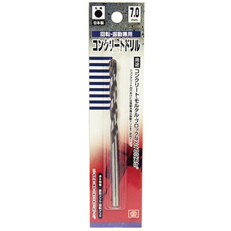 7．0MM コンクリートドリル EB-SK11 丸軸 サイズ7mm - 【通販