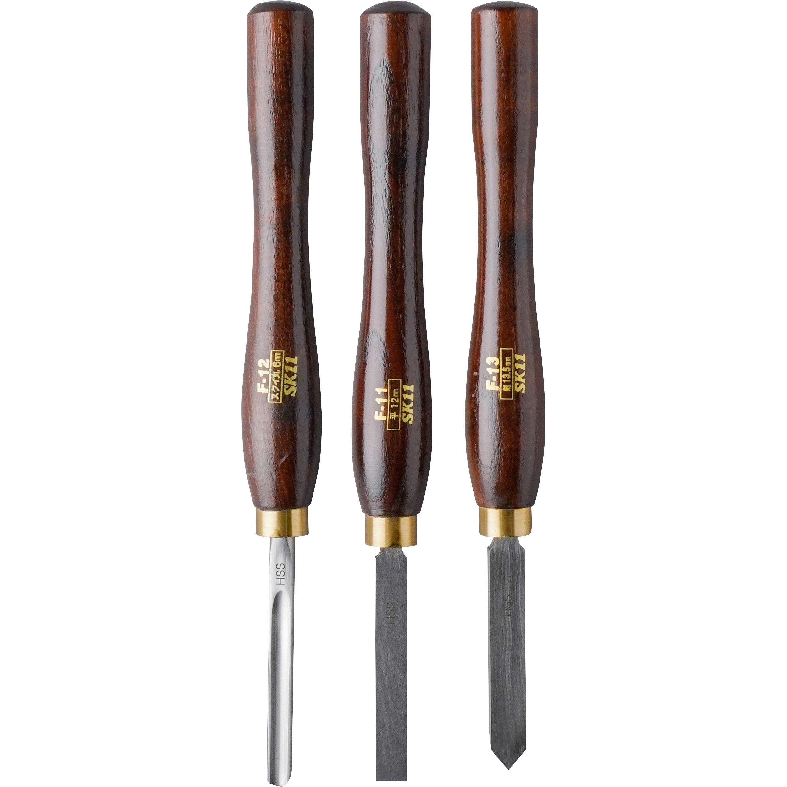 F-10S HSS木工旋盤用バイト SK11 1セット(3本) F-10S - 【通販モノタロウ】