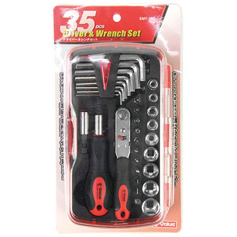 お値下げ❣️【送料込み】エマーキット❣️3本セット❣️ EMT-35C ドライバー&レンチセット E-Value 35点組 - 【通販モノタロウ】