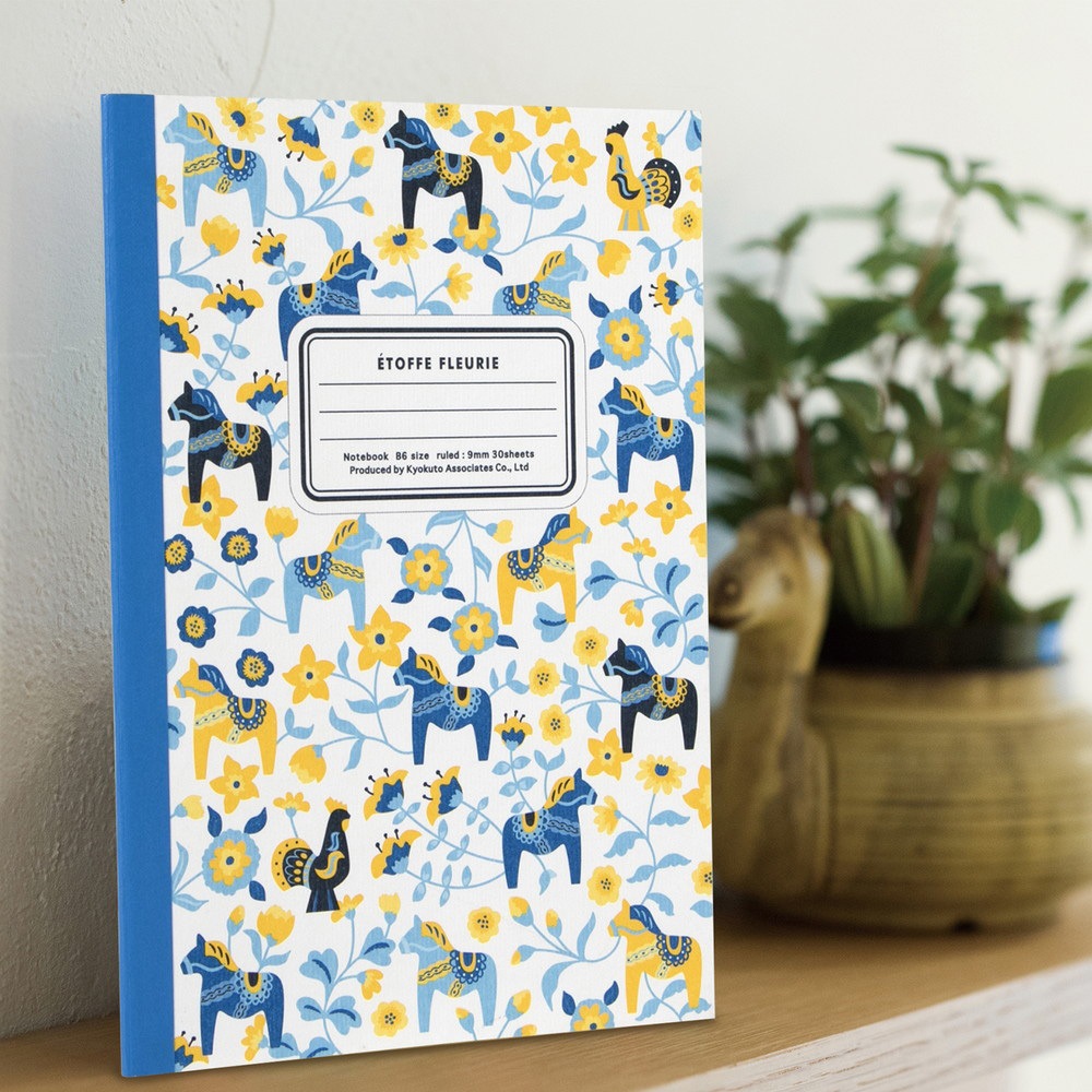 CF158LB エトフ・フルーリー 花柄ノート 日本ノート 枚数30枚 9mm罫17