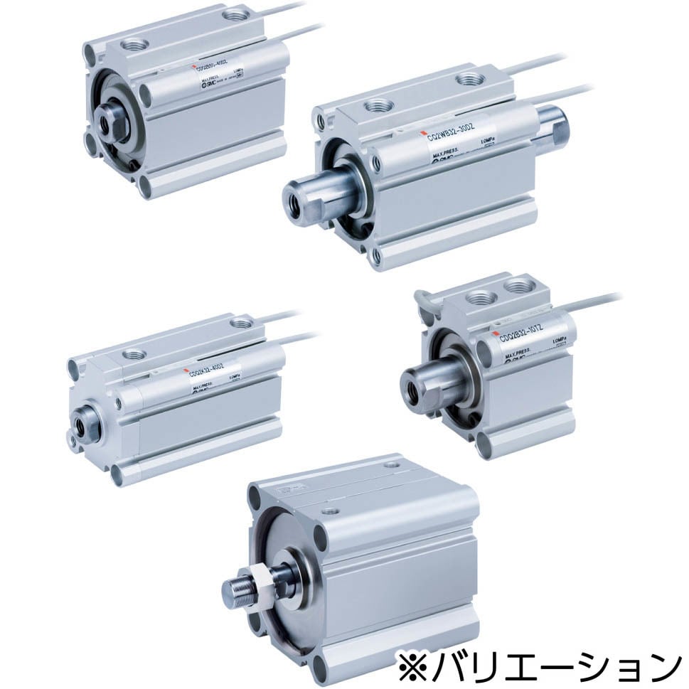 CQ2W-Z/CDQ2W-Z - 薄形シリンダ/標準形：複動/両ロッド