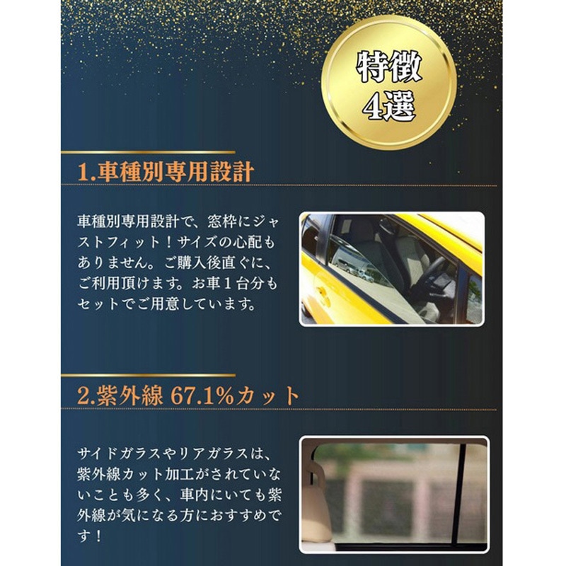 レーザーシェード プリウス 30系 1セット(7枚) PROTECTA 【通販