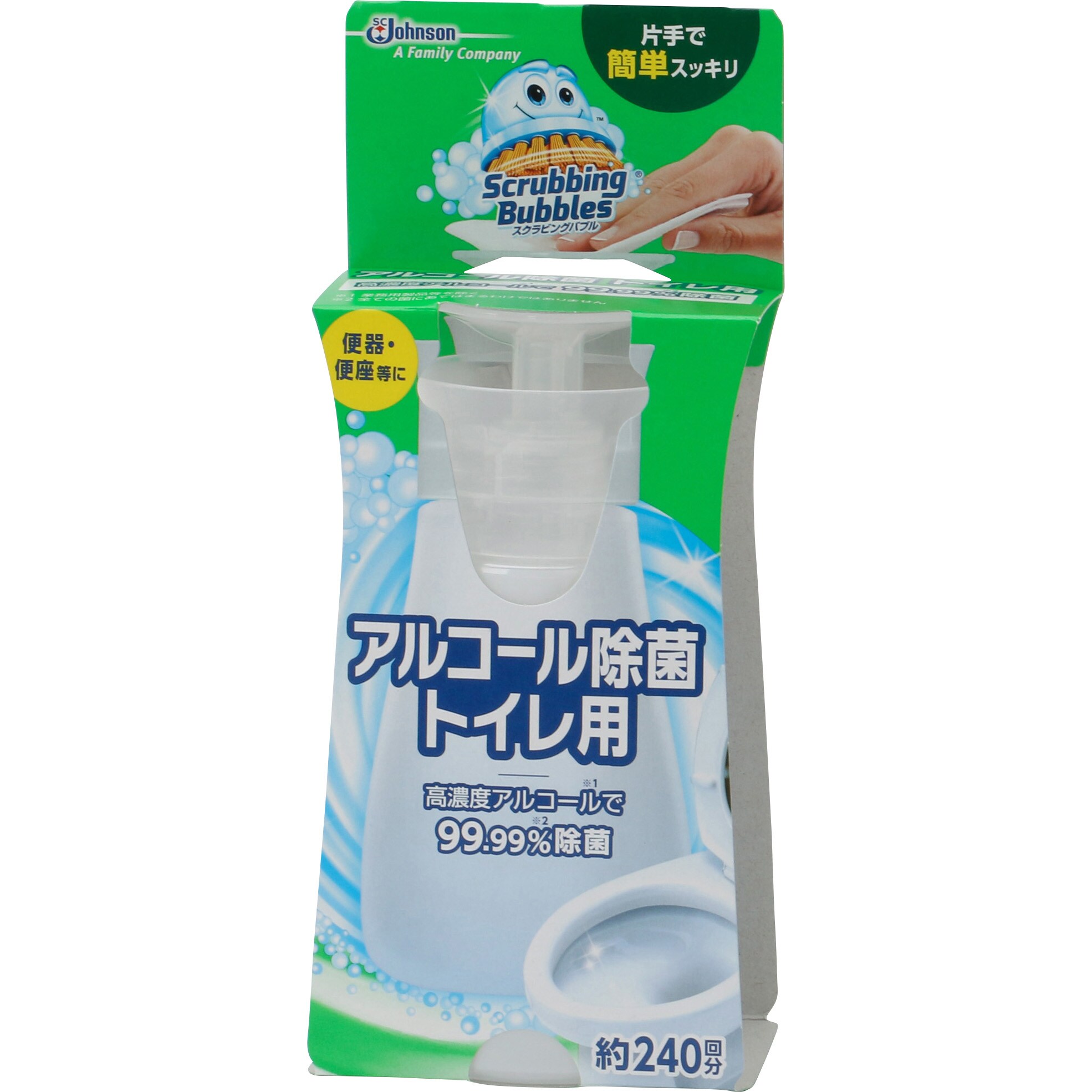 柔らかな質感の スクラビングバブル アルコール除菌 トイレ用 本体 300mL ジョンソン discoversvg.com