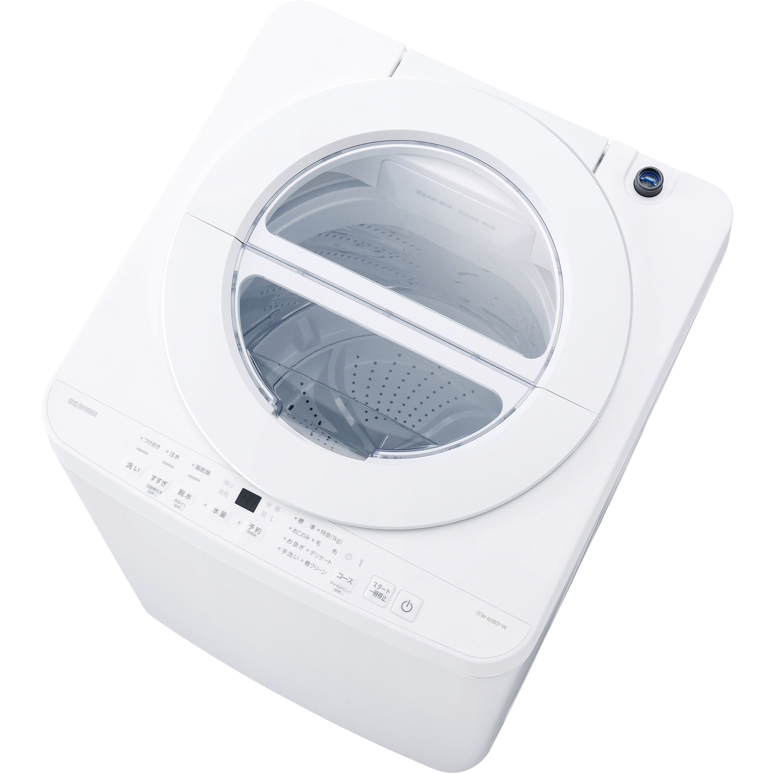 ITW-60B01-W 全自動洗濯機 6kg 特急9分コース搭載 OSH fit 1台