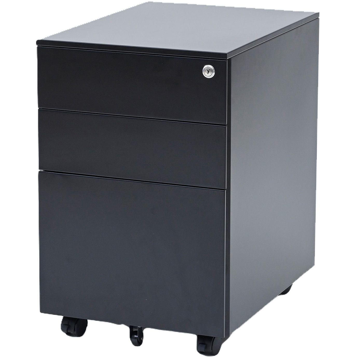 最終値下げ、早い者勝ち!送料込み 美品!IKEAデスク 60x120 RKD-39(MBK) デスクワゴン 3段 キャスター付き 鍵付き YAMAZEN