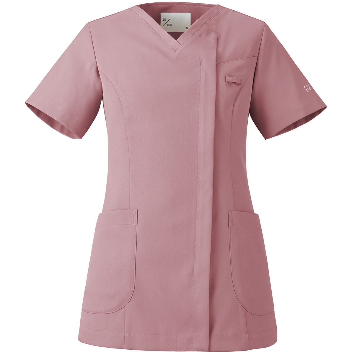 UM500-9/0-M スクラブ レディス 半袖 uka scrub study ラベンダーピンク色 サイズM 5,038円