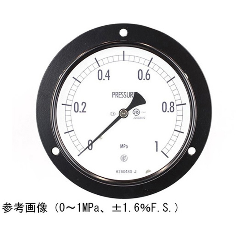 AE15-281 普通形圧力計(Φ100)埋込形D枠(取付穴) AE15-281シリーズ 1個 長野計器 【通販モノタロウ】