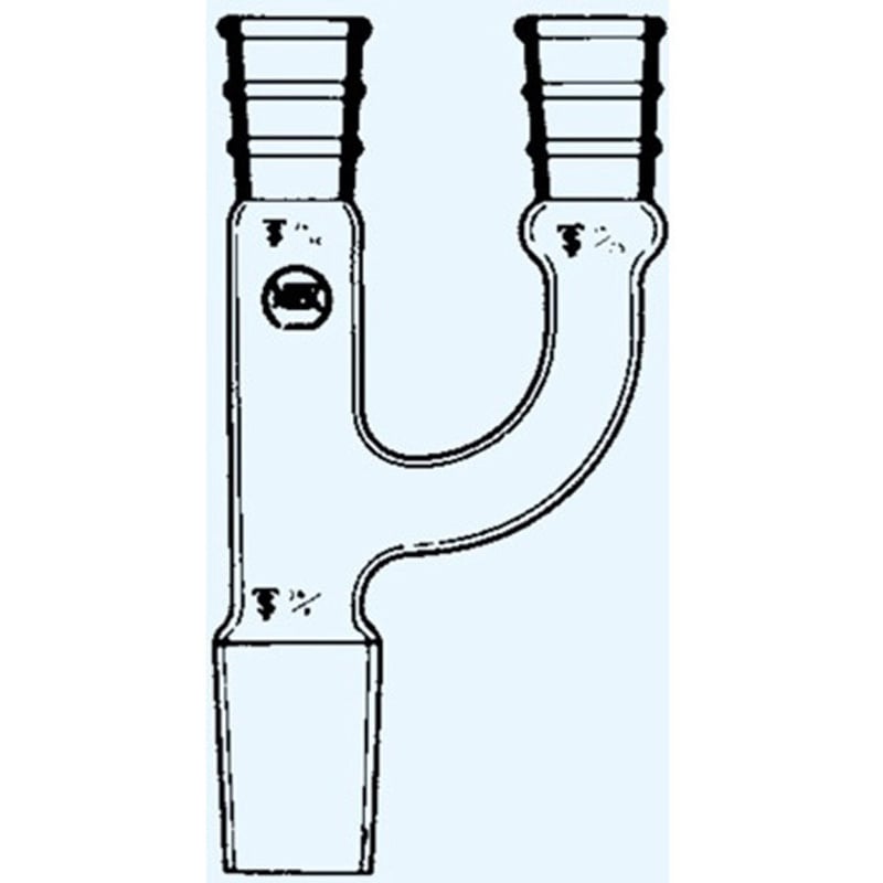070-1919 分留管(二又連結管) 070シリーズ 1個 日本理化学器械(NRK) 【通販モノタロウ】