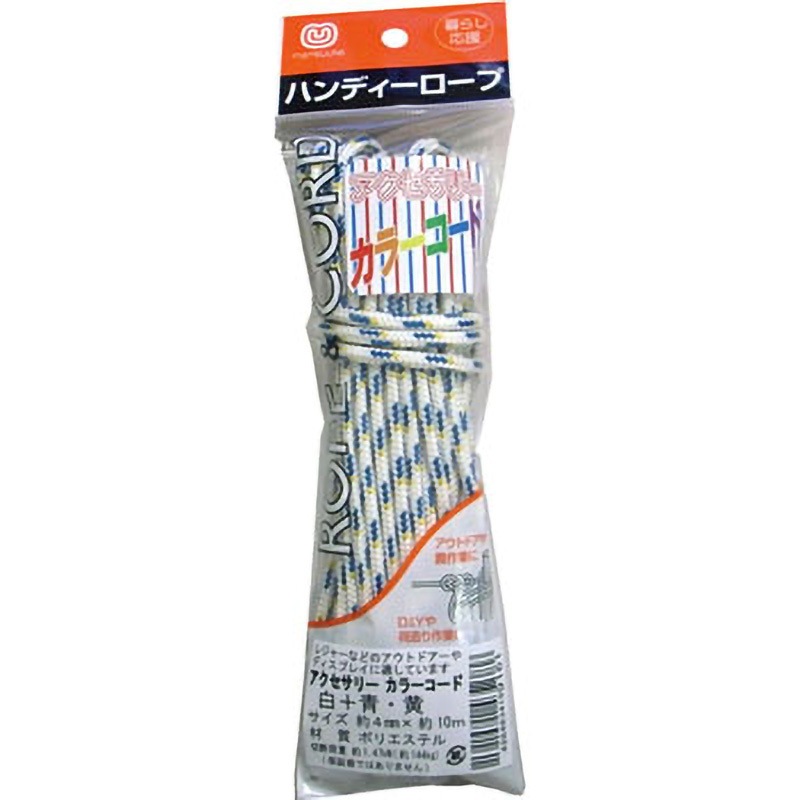 AC-118916 アクセサリーカラーコード(ロープ) まつうら工業 袋入り 白