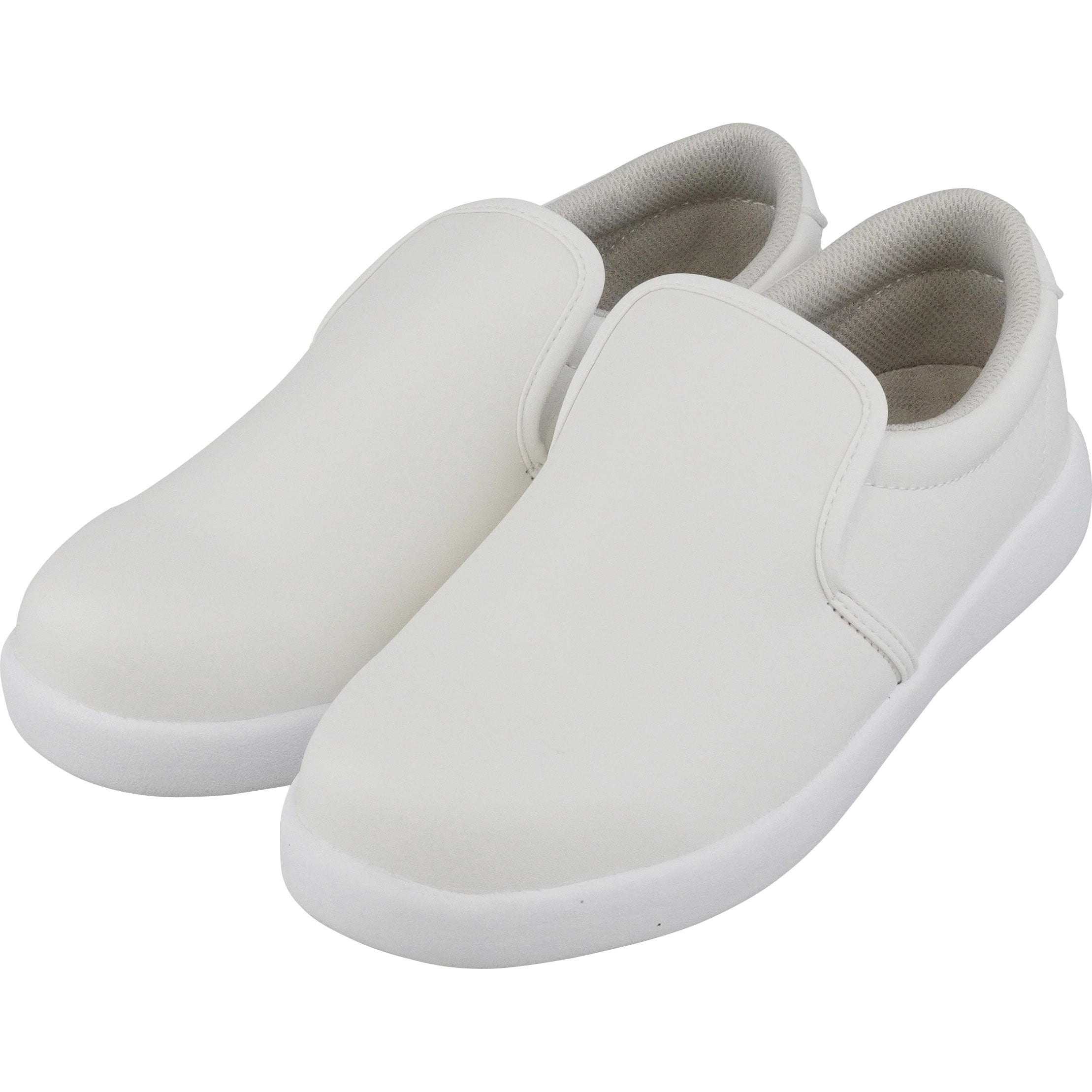 白/23.5 コックシューズ 厨房用 モノタロウ スニーカー 白色 作業靴