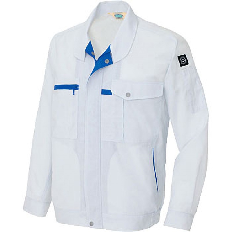 AZ5360 AZ-5360 エコT/Cマルチワーク 長袖サマーブルゾン(春夏用) アイトス 帯電防止 フルペット強撚トロピカル シルバーグレー色 B4L着丈70cm 6,382円