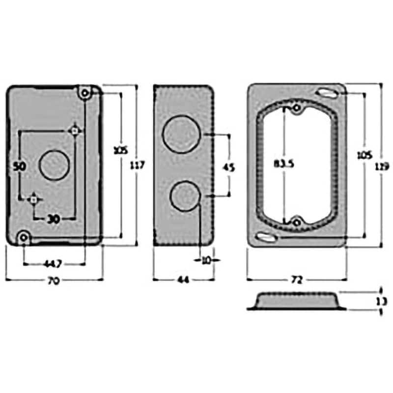 SB1B ブラックスイッチボックス カバー付き 外山電気 黒色 SB1B ブラックスイッチボックス カバー付き 外山電気 黒色