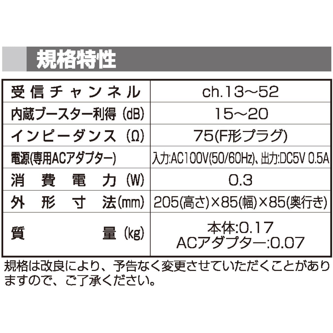 市場 DXアンテナ UHF室内アンテナ ブースター内蔵