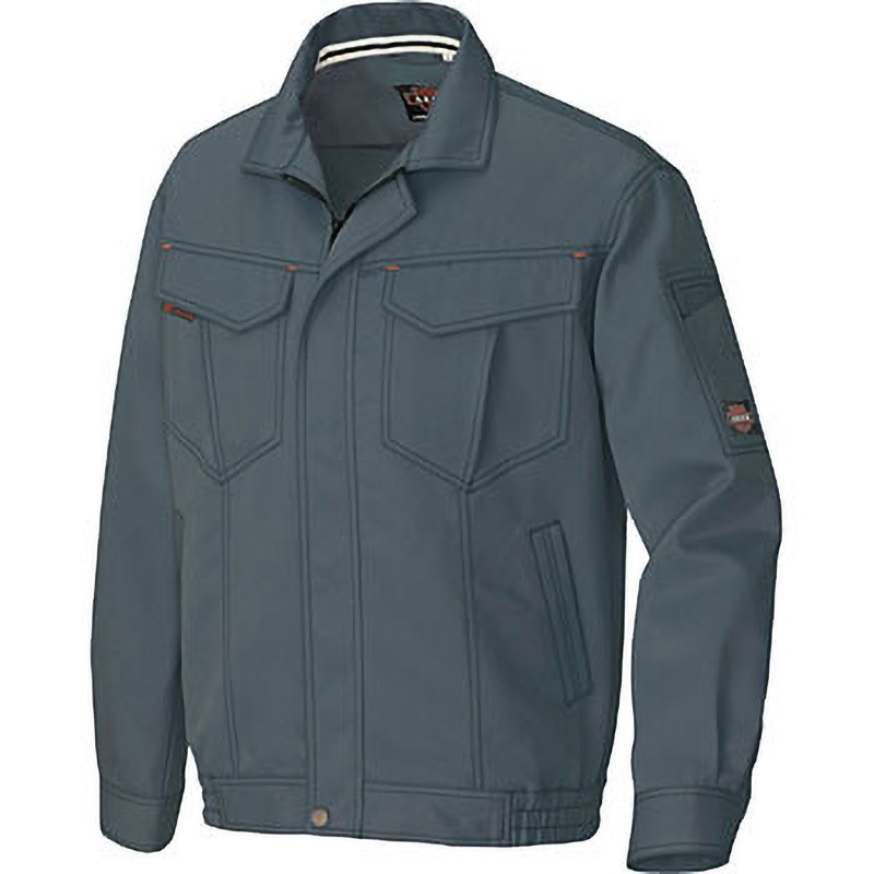 AZ11401 AZ-11401 アジト スタンダード 長袖ブルゾン(秋冬用) アイトス ポリエステル100% 帯電防止 ツイル 名入れ可 チャコール色 3L着丈70cm