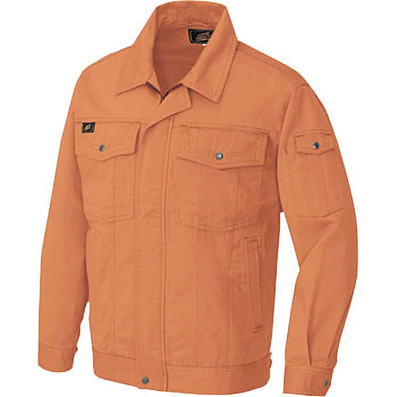 AZ6540 AZ-6540 アジトインパクト 長袖ブルゾン(年間用) アイトス 混率綿100% ツイル オレンジ色 S着丈62cm 5,450円