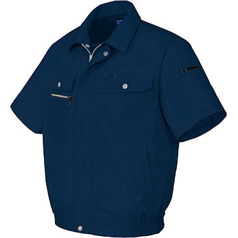 AZ3432 AZ-3432 アジトマックス 半袖ブルゾン(春夏用) アイトス ドビー ネイビー色 L着丈67cm 4,980円