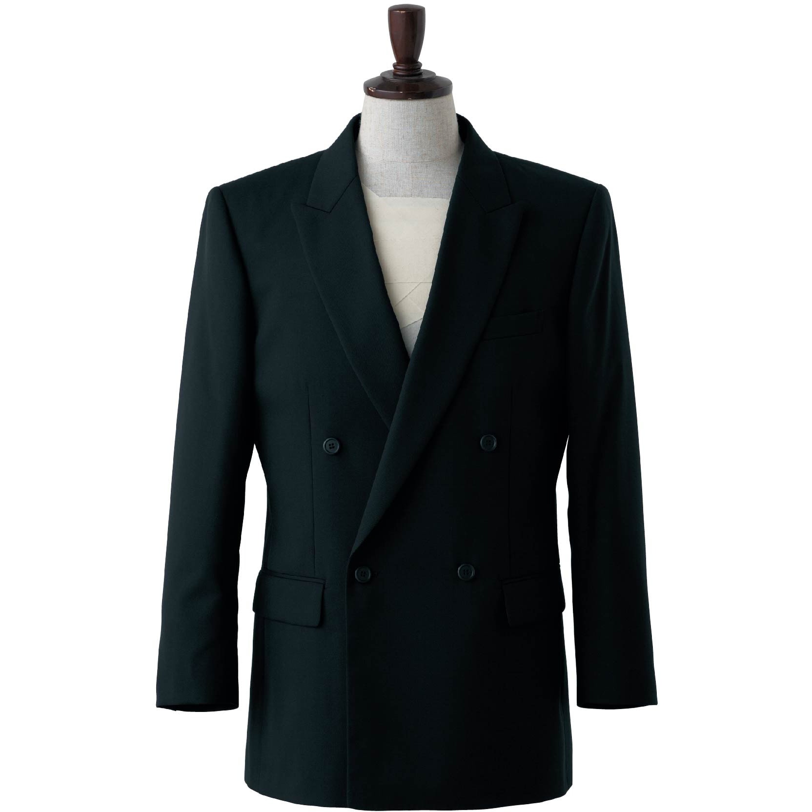 DD8751-9 Wジャケット・男 セブンユニフォーム 男性用 ブラック色 サイズY8  DD8751-9