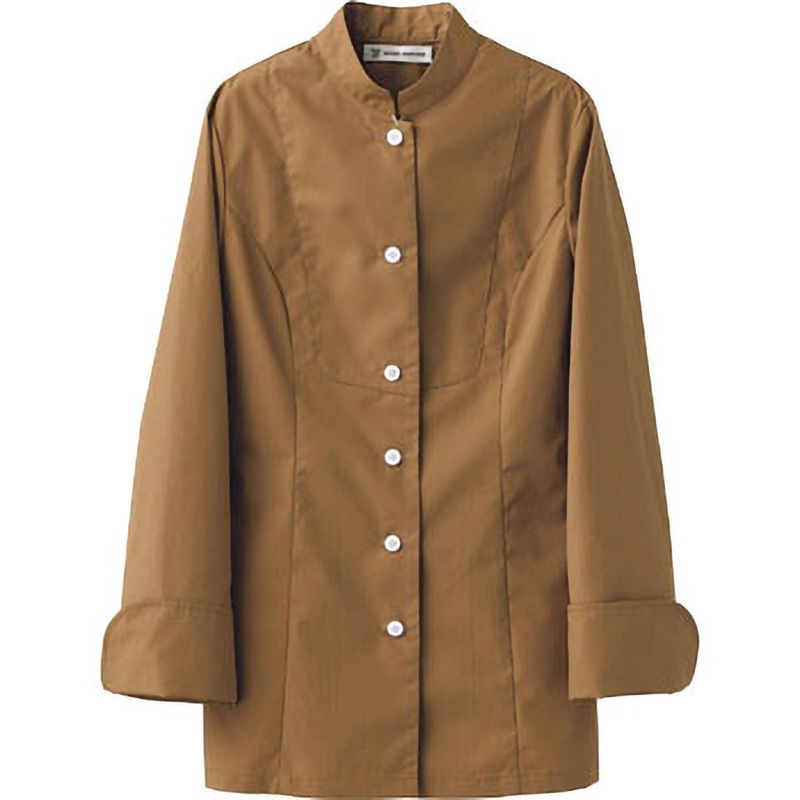 BA1058-6 コート・女・長袖 セブンユニフォーム 女性用 ポプリン モカブラウン色 サイズ11  BA1058-6