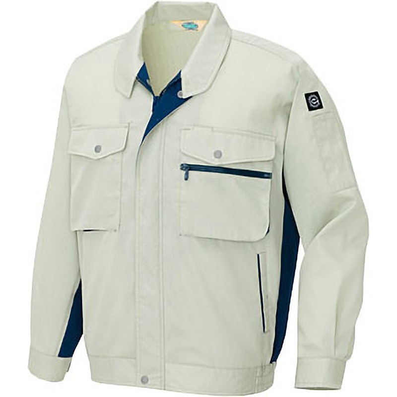 AZ280 AZ-280 エコT/Cニューワーク 長袖サマーブルゾン(春夏用) アイトス 帯電防止 アフターペットバーバリー アースグレー色 L着丈66cm 5,603円