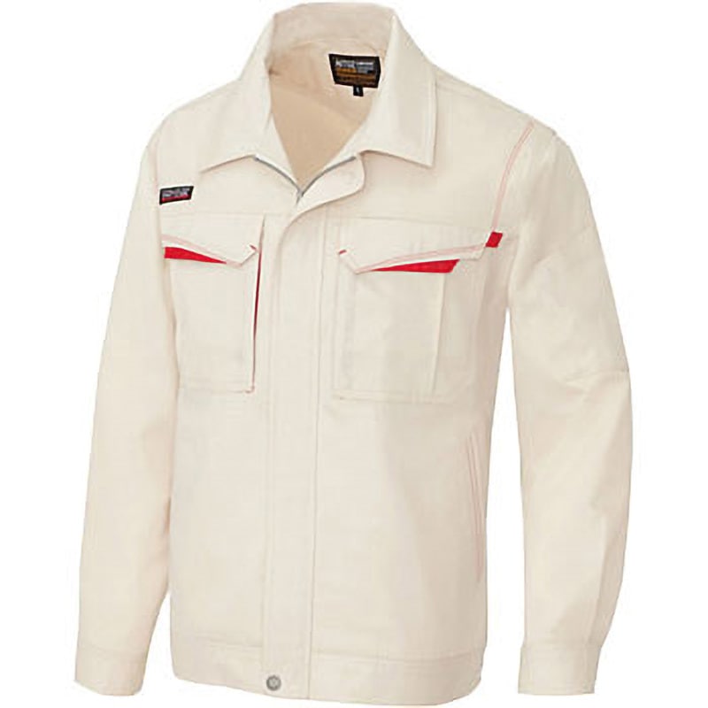 AZ5550 AZ-5550 エコサマー裏綿 長袖サマーブルゾン(春夏用) アイトス ベージュ色 エコペット裏綿ストレッチ SS着丈60cm