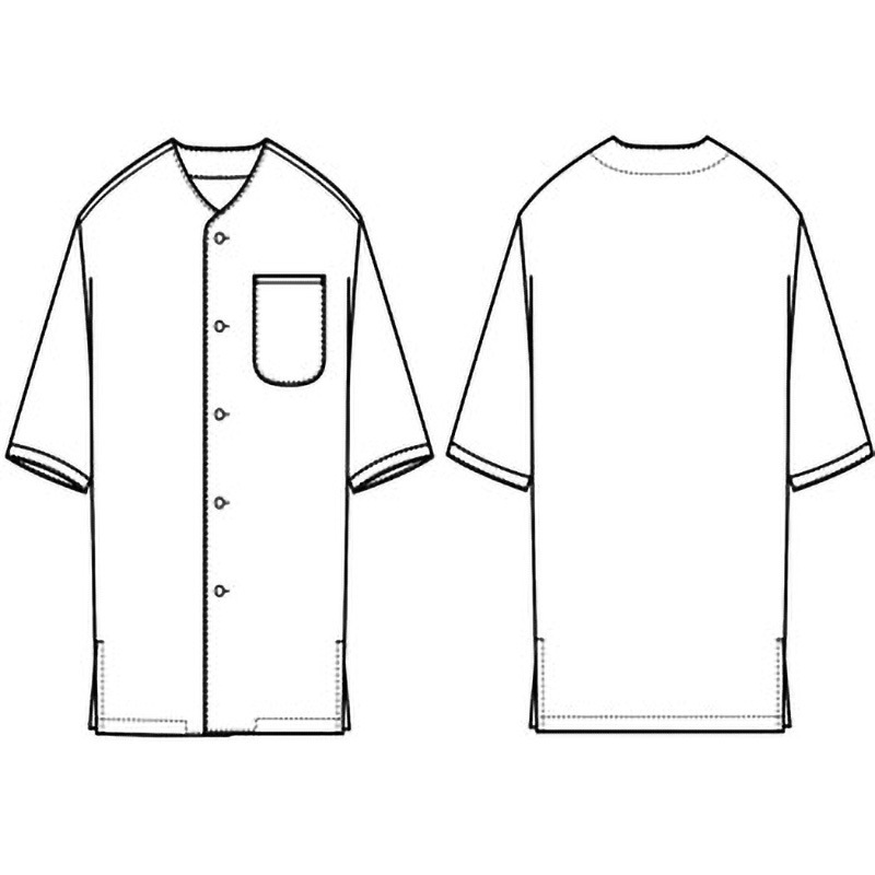 EH3320-1 シャツ・兼 セブンユニフォーム 男女兼用 すだれ織 紺色 サイズSS  EH3320-1