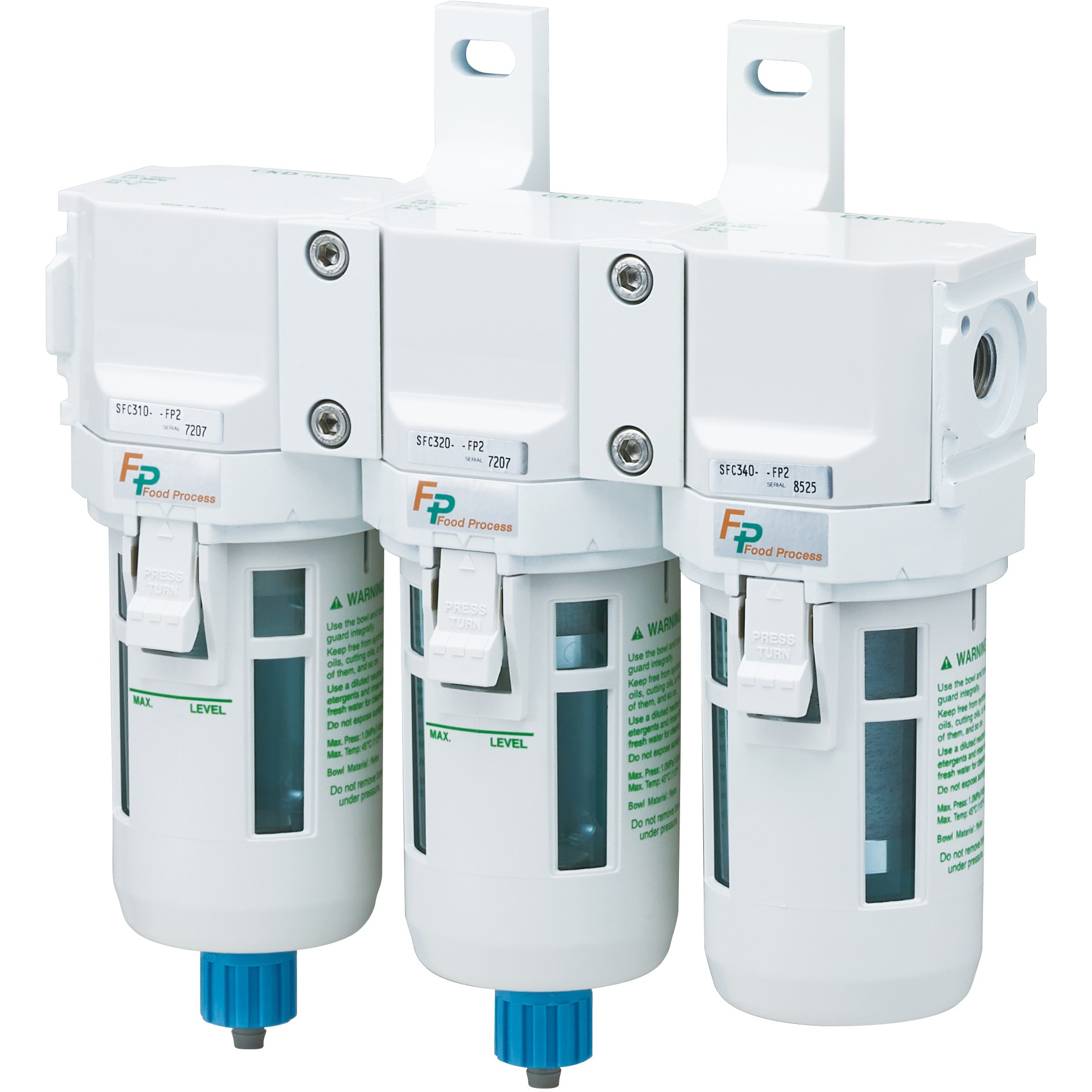 SFC408-8-FP2 食品製造工程向け商品FPシリーズ 抗菌・脱臭フィルタ(SFC**8-～) CKD ねじの種類Rc 接続口径Rc1/4  SFC408-8-FP2