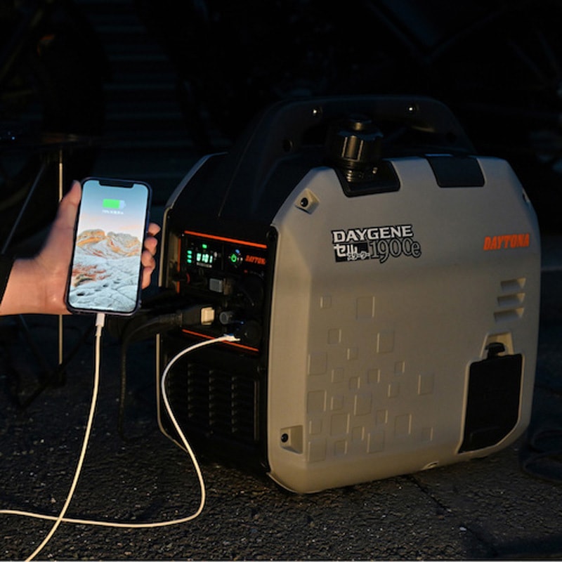 55004 リモコン付き インバーター発電機 1台 DAYTONA(デイトナ