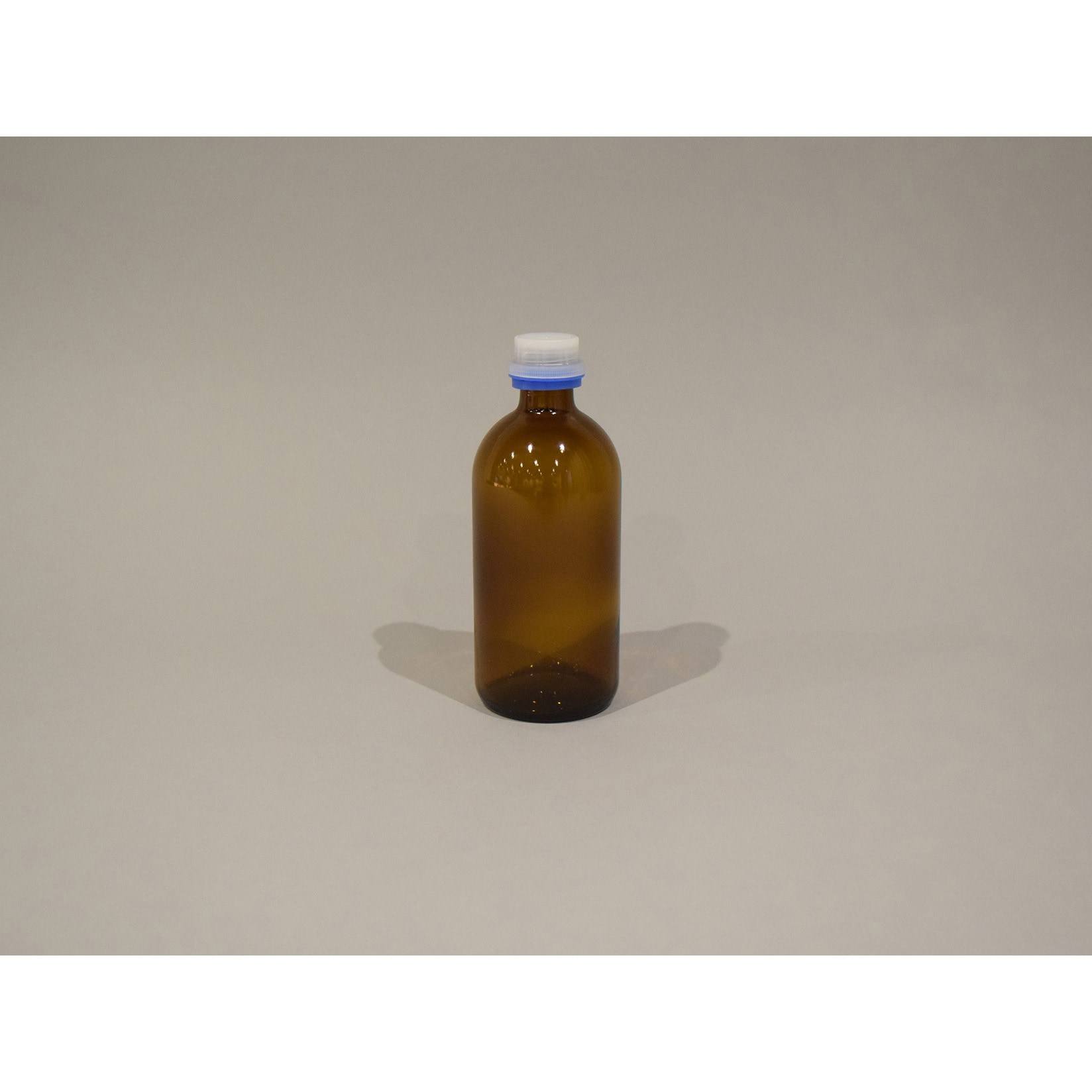 サンプラテック 硝子瓶（広口茶色）改ざん防止キャップ付 890mL（20本